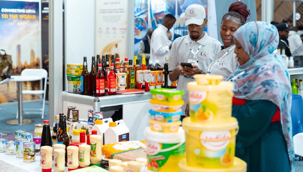 Africa Food Show Kenya campaign visual — food and beverage trade professionals meeting at the show